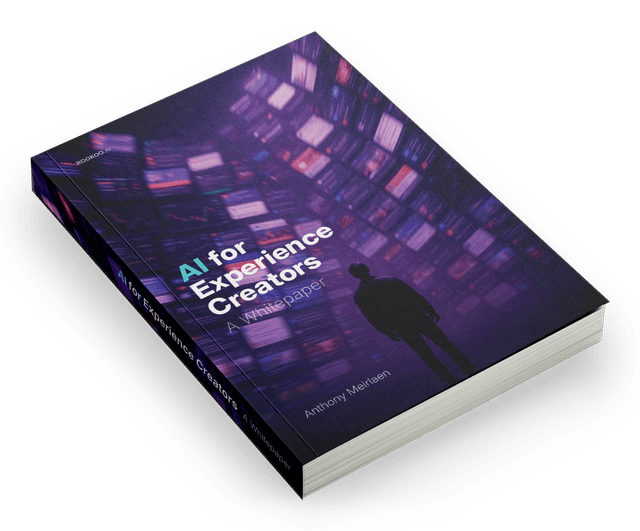 Image of a book titled: AI for Experience Creators